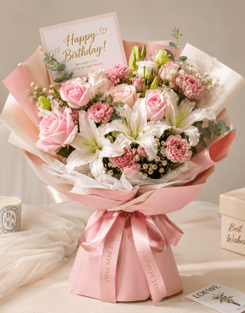 Blush Birthday Bloom Bouquet